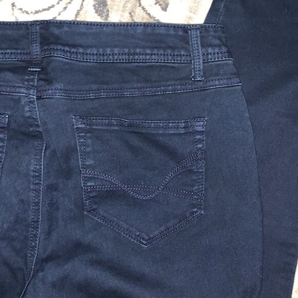 ROZ & ALI dark blue skinny jeans 10 short - Picture 3 of 5